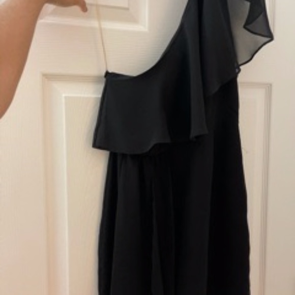 Black One shoulder cocktail dress - Picture 2 of 2